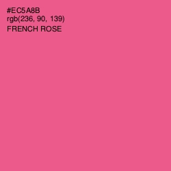 #EC5A8B - French Rose Color Image