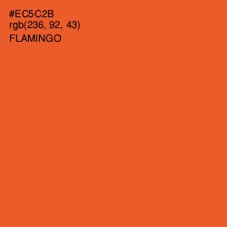 #EC5C2B - Flamingo Color Image