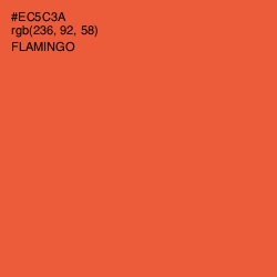 #EC5C3A - Flamingo Color Image