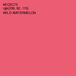 #EC5C73 - Wild Watermelon Color Image