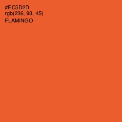 #EC5D2D - Flamingo Color Image