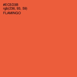 #EC5D3B - Flamingo Color Image