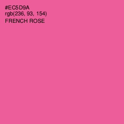 #EC5D9A - French Rose Color Image
