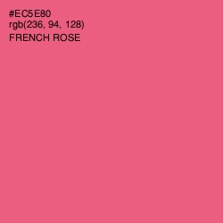 #EC5E80 - French Rose Color Image