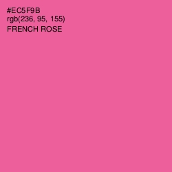 #EC5F9B - French Rose Color Image