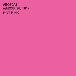#EC60A1 - Hot Pink Color Image