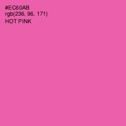 #EC60AB - Hot Pink Color Image