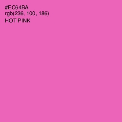#EC64BA - Hot Pink Color Image