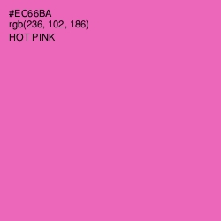 #EC66BA - Hot Pink Color Image