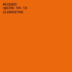 #EC680D - Clementine Color Image