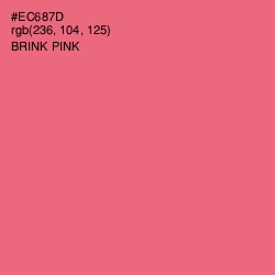 #EC687D - Brink Pink Color Image