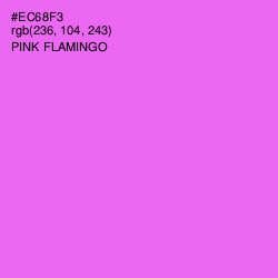#EC68F3 - Pink Flamingo Color Image