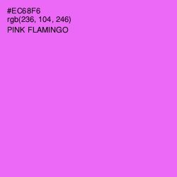 #EC68F6 - Pink Flamingo Color Image