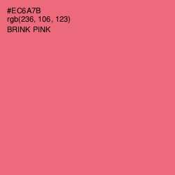 #EC6A7B - Brink Pink Color Image