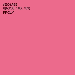 #EC6A8B - Froly Color Image