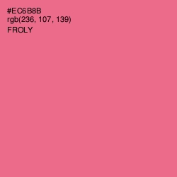 #EC6B8B - Froly Color Image