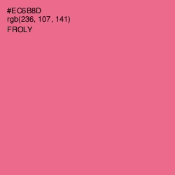 #EC6B8D - Froly Color Image