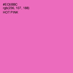 #EC6BBC - Hot Pink Color Image