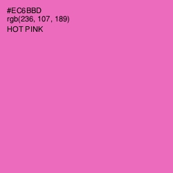 #EC6BBD - Hot Pink Color Image