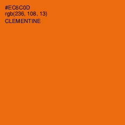 #EC6C0D - Clementine Color Image