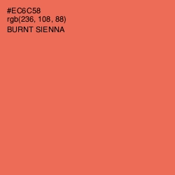 #EC6C58 - Burnt Sienna Color Image