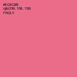 #EC6C8B - Froly Color Image