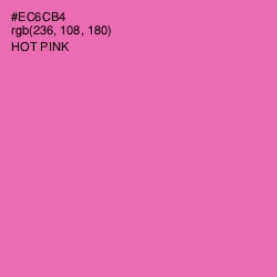 #EC6CB4 - Hot Pink Color Image