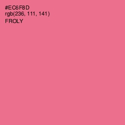 #EC6F8D - Froly Color Image