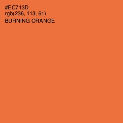 #EC713D - Burning Orange Color Image