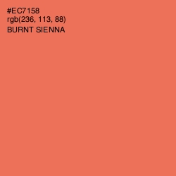 #EC7158 - Burnt Sienna Color Image