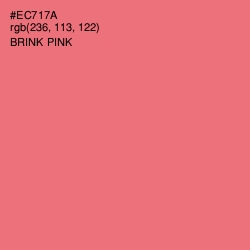 #EC717A - Brink Pink Color Image