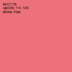 #EC717B - Brink Pink Color Image