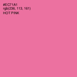 #EC71A1 - Hot Pink Color Image