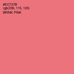 #EC737B - Brink Pink Color Image