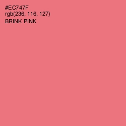 #EC747F - Brink Pink Color Image