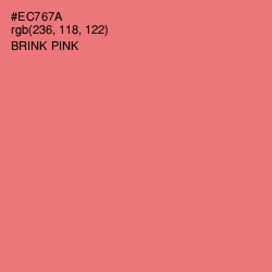 #EC767A - Brink Pink Color Image