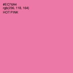 #EC76A4 - Hot Pink Color Image