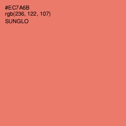 #EC7A6B - Sunglo Color Image