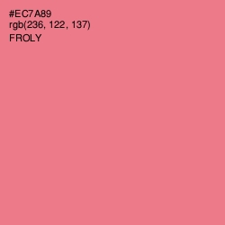 #EC7A89 - Froly Color Image