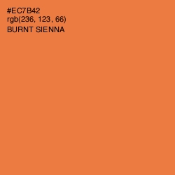 #EC7B42 - Burnt Sienna Color Image