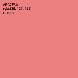 #EC7F80 - Froly Color Image