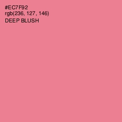#EC7F92 - Deep Blush Color Image