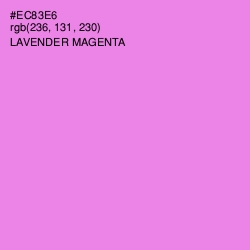 #EC83E6 - Lavender Magenta Color Image