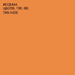 #EC8A44 - Tan Hide Color Image