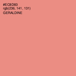 #EC8D83 - Geraldine Color Image