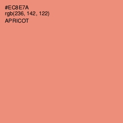 #EC8E7A - Apricot Color Image