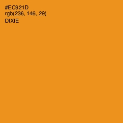 #EC921D - Dixie Color Image