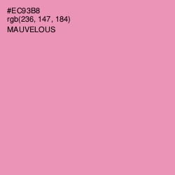 #EC93B8 - Mauvelous Color Image