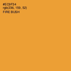 #EC9F34 - Fire Bush Color Image