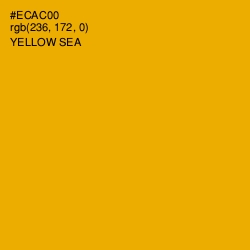 #ECAC00 - Yellow Sea Color Image